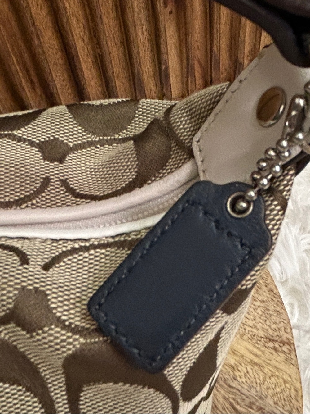Coach Hampton Signature Mini Satchel Demi Bag Color Block Leopard Style F4211 - Picture 5 of 10